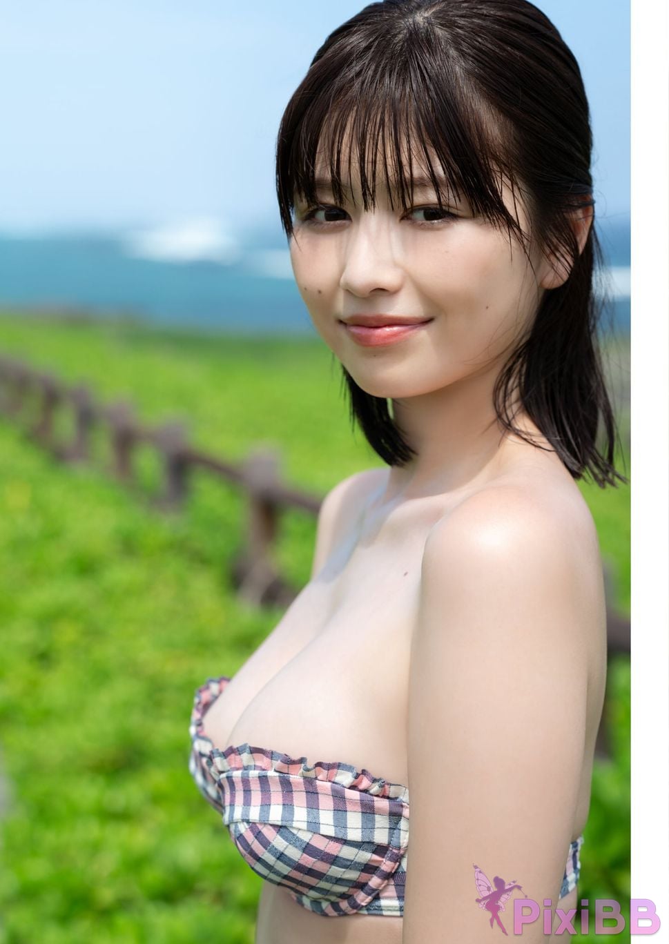 Japanese Idol Yuzuha Saeki Teak Leaf Digital Exclusive YJ PHOTO BOOK Waves theyre calling PixiBB (54)